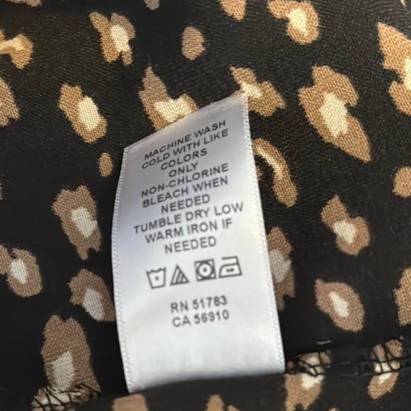 Maurices Animal Print Blouse with Scoop Neck and Flutter Sleeves - Picture 9 of 9